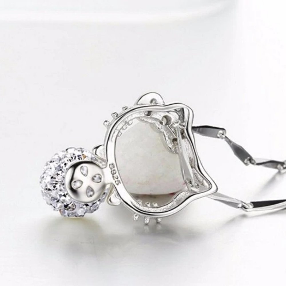*NEW 925 Sterling Silver Hello Kitty Ball Necklace - Picture 6 of 7